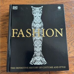 Fashion History Book‎ with Black and Gold Cover
